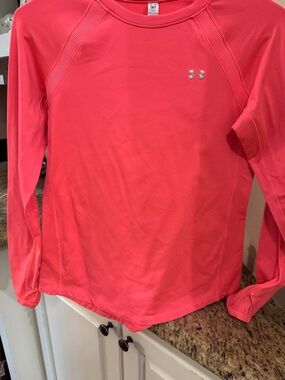 Under Armour Coral Pink Performance Long Sleeve Top